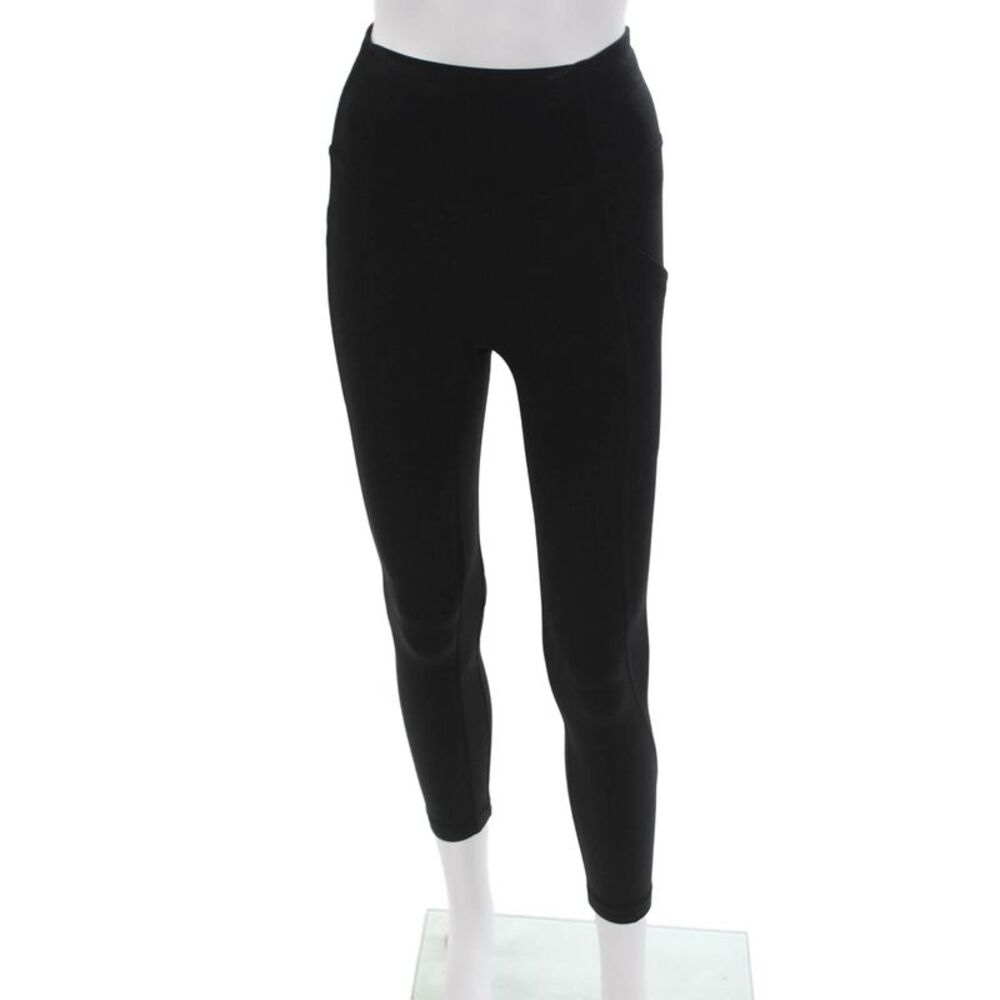 Lululemon Womens Ankle Leggings Black Polyester Blend Size 2